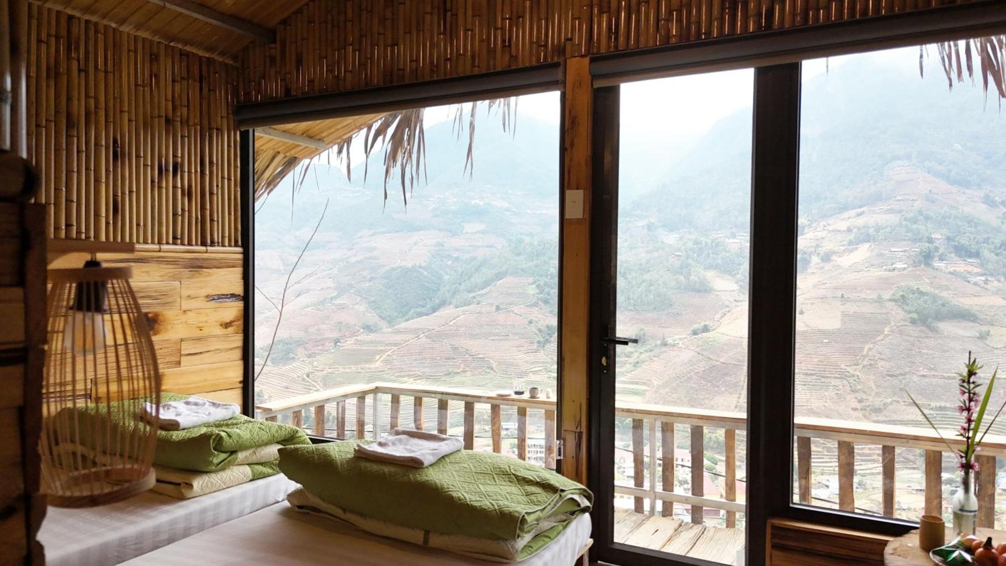 Mu Cang Chai Big View Homestay, Tour & Vegetarian Zewnętrze zdjęcie
